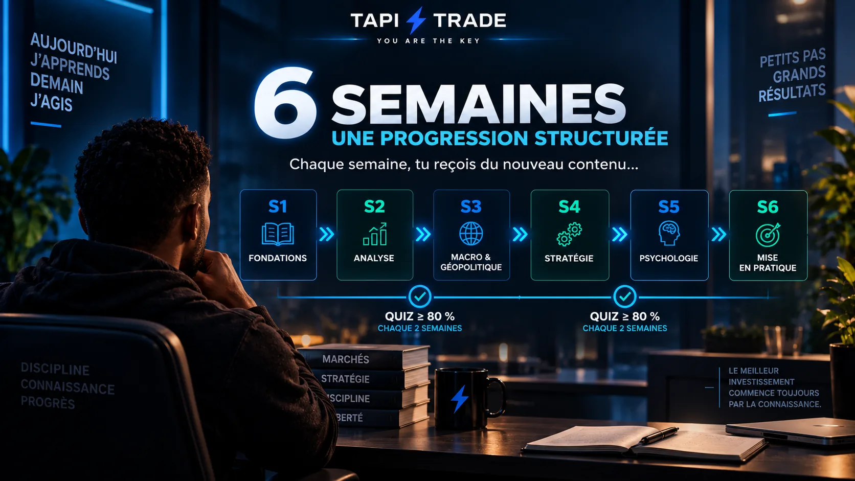 Six semaines de progression structurée